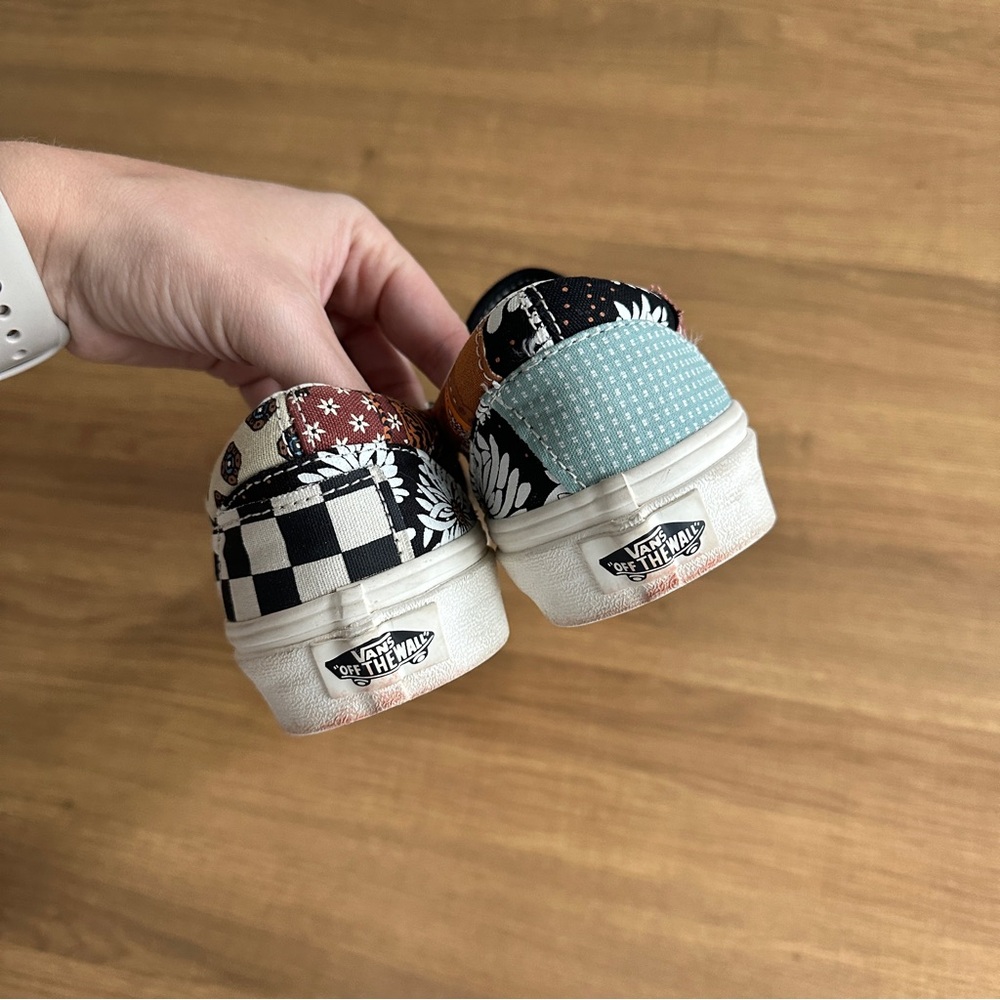 Vans Classic Slip-Ons in Tiger Patchwork Print - Picture 8 of 10